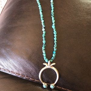 Turquoise necklace with naja